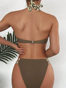 Conjunto Biquíni 2 Peças Trançado Valentina Marina Moda Praia 