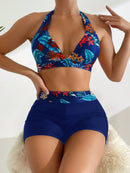Conjunto Biquíni 2 Peças Tropical Helena Conjunto Biquíni 2 Peças Tropical Helena Marina Moda Praia Azul Marinho P 