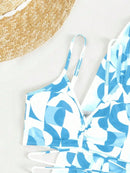 Conjunto Biquíni 3 Peças Azul Serena Conjunto Biquíni 3 Peças Azul Serena Marina Moda Praia 