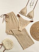 Conjunto Biquíni 3 Peças Riviera Pérola Conjunto Biquíni 3 Peças Riviera Pérola Marina Moda Praia 