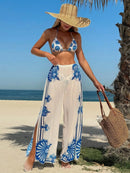 Conjunto Biquíni 3 Peças Santorini Azul Conjunto Biquíni 3 Peças Santorini Azul Marina Moda Praia 