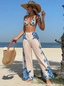 Conjunto Biquíni 3 Peças Santorini Azul Conjunto Biquíni 3 Peças Santorini Azul Marina Moda Praia 