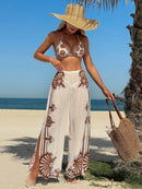 Conjunto Biquíni 3 Peças Santorini Azul Conjunto Biquíni 3 Peças Santorini Azul Marina Moda Praia Marrom P 