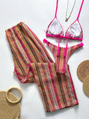 Conjunto Biquíni 3 Peças Santorini Conjunto Biquíni 3 Peças Santorini Marina Moda Praia 