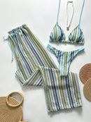 Conjunto Biquíni 3 Peças Santorini Conjunto Biquíni 3 Peças Santorini Marina Moda Praia Azul Bebê P 