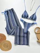 Conjunto Biquíni 3 Peças Santorini Conjunto Biquíni 3 Peças Santorini Marina Moda Praia Azul Marinho P 