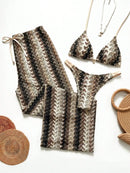 Conjunto Biquíni 3 Peças Santorini Conjunto Biquíni 3 Peças Santorini Marina Moda Praia Caqui P 