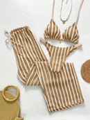 Conjunto Biquíni 3 Peças Santorini Conjunto Biquíni 3 Peças Santorini Marina Moda Praia Damasco P 