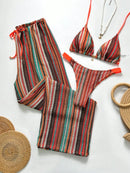 Conjunto Biquíni 3 Peças Santorini Conjunto Biquíni 3 Peças Santorini Marina Moda Praia Laranja P 