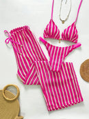 Conjunto Biquíni 3 Peças Santorini Conjunto Biquíni 3 Peças Santorini Marina Moda Praia Pink P 