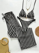 Conjunto Biquíni 3 Peças Santorini Conjunto Biquíni 3 Peças Santorini Marina Moda Praia Preto P 