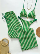 Conjunto Biquíni 3 Peças Santorini Conjunto Biquíni 3 Peças Santorini Marina Moda Praia Verde P 