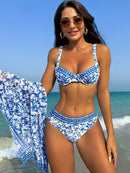 Conjunto Biquíni Azure Royal 3 Peças Conjunto Biquíni Azure Royal 3 Peças Marina Moda Praia 