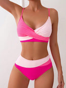 Conjunto Biquíni Canelado Duo com Recorte Sofisticado Conjunto Biquíni Canelado Duo com Recorte Sofisticado Maritima Moda Praia Rosa PP 