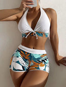 Conjunto Biquíni e Short - Flor & Sol Maritima Moda Praia BRANCO P 
