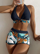 Conjunto Biquíni e Short - Flor & Sol Maritima Moda Praia PRETO P 