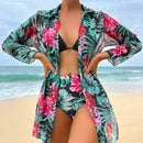 Conjunto de Praia 3 Peças Jasmini Maritima Moda Praia Preto P 