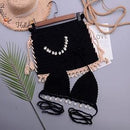 Conjunto de Praia em Crochê Eloá Maritima Moda Praia MODELO 2 P 