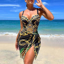 Conjunto Maiô Luxo + Saída de Praia Maritima Moda Praia 02 PP 