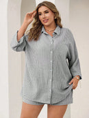 Conjunto Plus Size Elegance Maya Conjunto Plus Size Elegance Maya Marina Moda Praia 