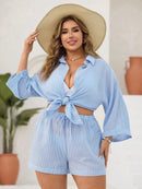 Conjunto Plus Size Elegance Maya Conjunto Plus Size Elegance Maya Marina Moda Praia 