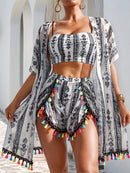 Conjunto Praia Luxo Aurora 4 Peças Conjunto Praia Luxo Aurora 4 Peças Marina Moda Praia 
