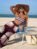 Conjunto Resort Tropical 3 Peças Elegância Conjunto Resort Tropical 3 Peças Elegância Marina Moda Praia 