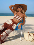 Conjunto Resort Tropical 3 Peças Elegância Conjunto Resort Tropical 3 Peças Elegância Marina Moda Praia 