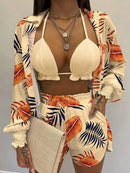 Conjunto Style Flora Maritima Moda Praia 