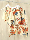 Conjunto Style Flora Maritima Moda Praia 