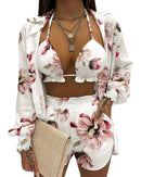 Conjunto Style Flora Maritima Moda Praia H PP 