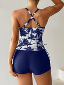 Conjunto Tankini com Top Halter e Shortinho Conjunto Tankini com Top Halter e Shortinho Maritima Moda Praia 