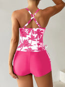 Conjunto Tankini com Top Halter e Shortinho Conjunto Tankini com Top Halter e Shortinho Maritima Moda Praia 