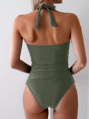 Conjunto Tankini Elegance com Amarração Frontal Conjunto Tankini Elegance com Amarração Frontal Maritima Moda Praia 