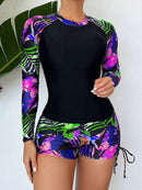 Conjunto UV Valentina Sculpt Conjunto UV Valentina Sculpt Marina Moda Praia Preto e Verde PP 