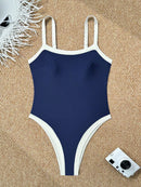 Maiô Bicolor Clássico Marina Maiô Bicolor Clássico Marina Marina Moda Praia 