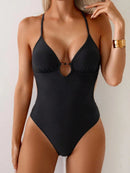 Maiô Decote Profundo Sculpt Elegance Maiô Decote Profundo Sculpt Elegance Marina Moda Praia Preto P 