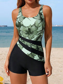 Maiô Esportivo Floral Serena Maiô Esportivo Floral Serena Marina Moda Praia 