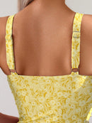 Maiô Floral Sculpt Fresh Elegance Maiô Floral Sculpt Fresh Elegance Marina Moda Praia 