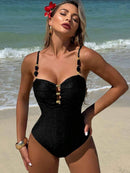 Maiô Luxo Glam Detalhes Dourados Maiô Luxo Glam Detalhes Dourados Marina Moda Praia 