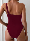 Maiô Ombro Único Elegance com Argola Maiô Ombro Único Elegance com Argola Marina Moda Praia 