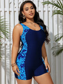 Maiô Plus Size Hidro Fitness Helena Maiô Plus Size Hidro Fitness Helena Marina Moda Praia Azul G 