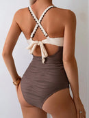 Maiô Sculpt Cross Elegance Bicolor Maiô Sculpt Cross Elegance Bicolor Marina Moda Praia 