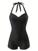 Maiô Short Modelador Elegance Preto Maiô Short Modelador Elegance Preto Marina Moda Praia 