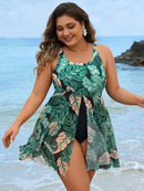 Maiô Vestido Tropical Elegance Plus Maiô Vestido Tropical Elegance Plus Marina Moda Praia 