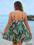 Maiô Vestido Tropical Elegance Plus Maiô Vestido Tropical Elegance Plus Marina Moda Praia 