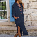 Saída de Banho Analú Maritima Moda Praia Azul marinho P 