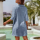 Saída de Banho Chemise Celine Maritima Moda Praia MODELO 5 P 