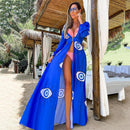 Saída De Banho Chemise Olho Grego Maritima Moda Praia 