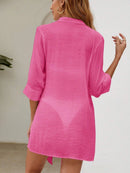 Saída de Praia Camisa Rosa Botões – Tendência 2025 Saída de Praia Camisa Rosa Botões – Tendência 2025 Maritima Moda Praia 